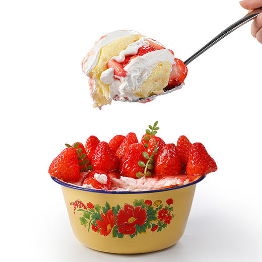 草莓发财盆蛋糕+生巧组合 商品图2