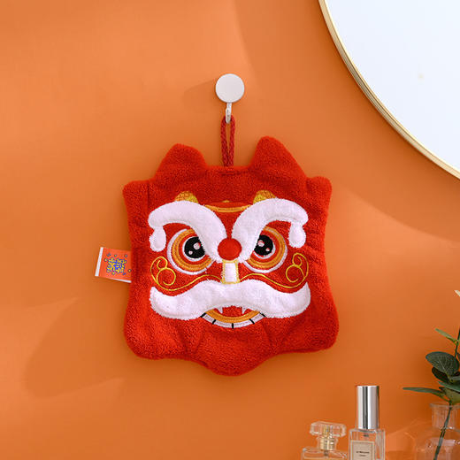 【慢享时光！倾心挂巾】喜庆发财擦手巾本命年可挂式结婚红色可爱厨房抹布卫生间快干手帕。ry 商品图7