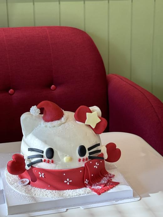冬日圣诞kt猫造型蛋糕 商品图0