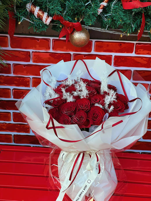 圣诞限定 ｜落雪玫瑰 · 花束 商品图2