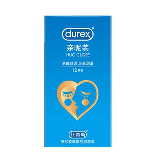 杜蕾斯 亲昵装天然胶乳橡胶避孕套 12只/盒 商品图0
