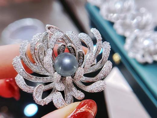 8mm-9mm akoya胸针 商品图0