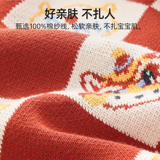 贝肽斯男童女童毛衣针织衫2024新款儿童秋冬季上衣宝宝纯棉毛衣 商品图1