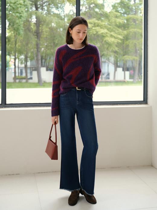 羊驼毛提花套头衫FCE4WST138 商品图9