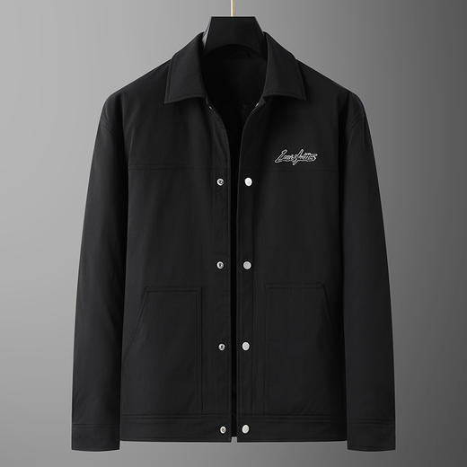 【新款DDT】大依优型大码翻领羽绒服夹克外套休闲胖子大码男休闲宽松加肥加大上衣 商品图2