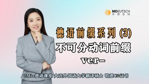 【德语前缀系列】不可分前缀ver- 商品图0