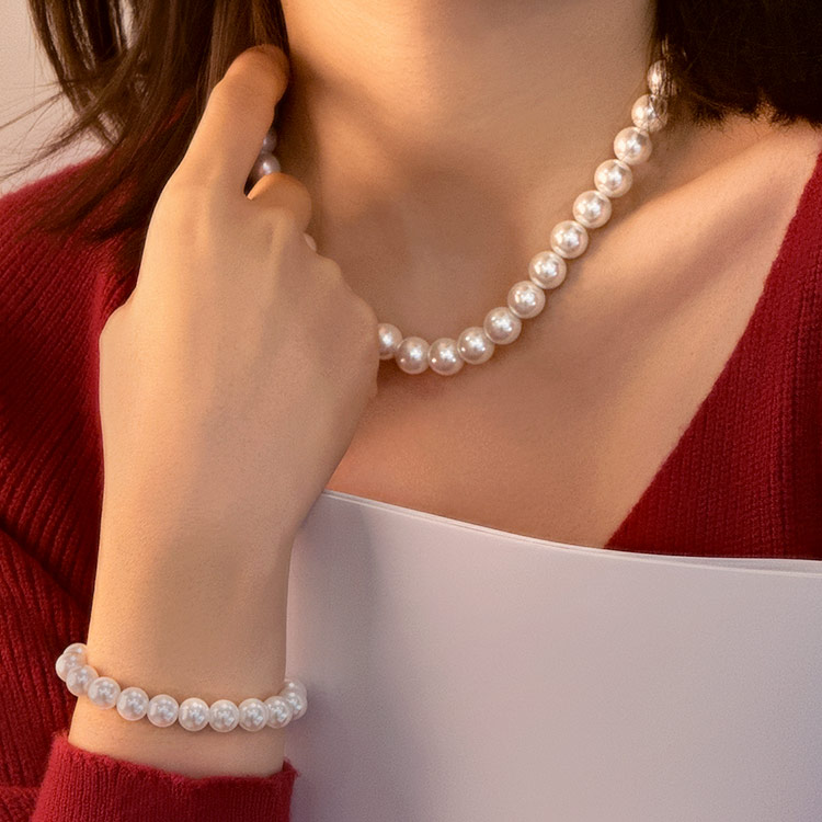 【圣诞系列】BAOFANDI宝梵迪施华洛世奇奶油珍珠套装