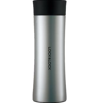 乐扣乐扣（lock&lock）掌心商务杯400ML银色 保温杯 杯子 LHC4028S 商品图6