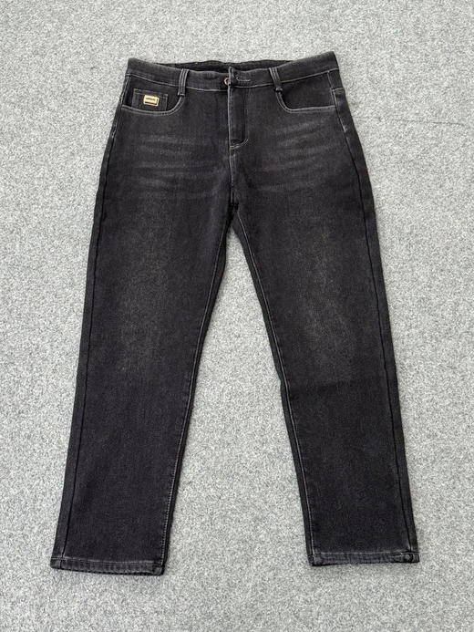 加绒男士直筒牛仔裤加绒显瘦直筒 商品图9