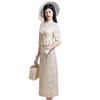 2024新款高端气质少女改良年轻款两件套蕾丝拼接旗袍 商品缩略图4