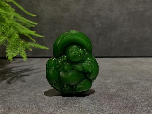 【御珠宫坊·传承系列】碧玉佛挂件 商品图0