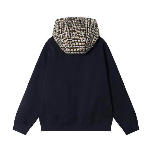 秋冬季新款时尚个性美式街头拼接抽绳连帽卫衣情侣百搭休闲上衣 商品图5
