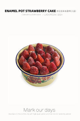 搪瓷盆草莓蛋糕（大盆）
