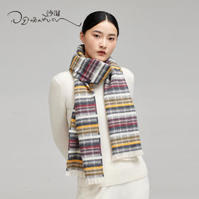 西藏萨迦手工氆氇山羊绒围巾秋冬SJF95P787N