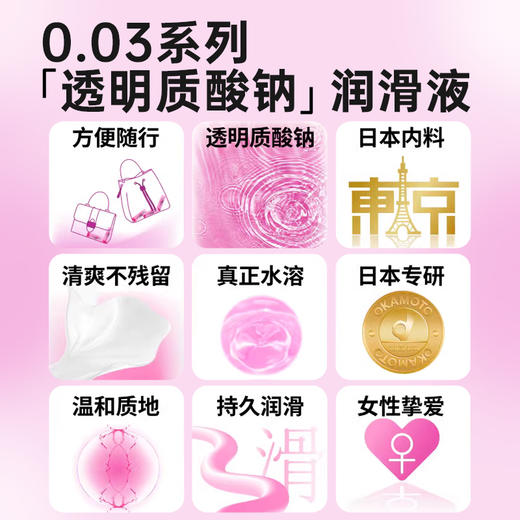 冈本003玻尿酸润滑液（便携小袋装） 商品图3