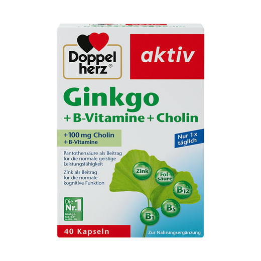 【礼想心动】Doppel Herz 双心 银杏精华胶囊 40粒 商品图0