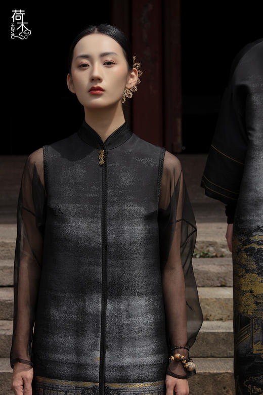 荷木HEMU丨高定锦上·长马甲 商品图4