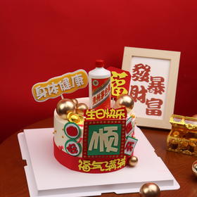 【顺风顺水】福气满满送男士蛋糕推荐（深圳）