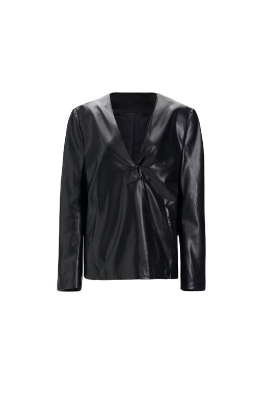 OUTOFLAW 环保皮吸扣中式夹棉外套 商品图0