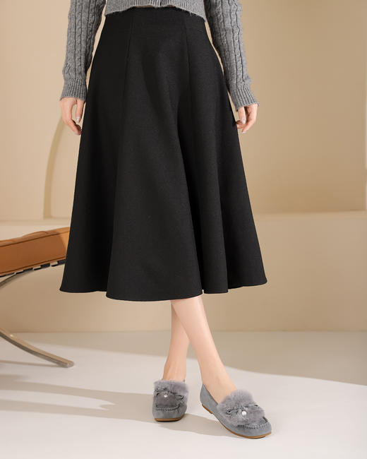 westory2025春季新款加绒蝴蝶结乐福鞋舒适低跟豆豆鞋女S25AM58581 商品图5