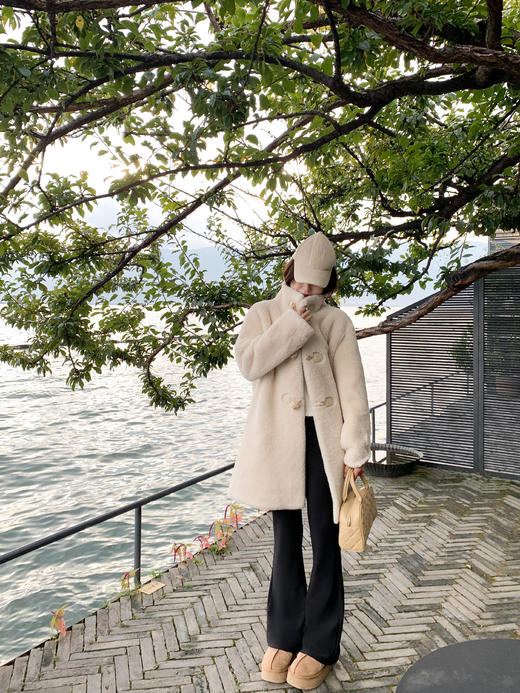 <曾小咸推荐>杏色领口系带短款毛织衫 日常159.99/件 立减70 秒杀89.99/件！！ 商品图7