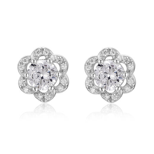 卡蒂罗KADER 花未央耳钉 轻奢小众设计 浪漫甜美款闪耀 S925银 耳钉 女款 礼盒款 商品图1