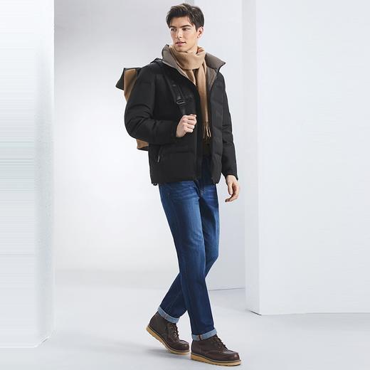 【白鸭绒】柒牌羽绒服男立领2024冬季新款石墨烯保暖防寒男士外套127E70060 商品图3