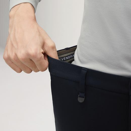 【含莱赛尔】柒牌男装休闲裤2024秋冬新款商务修身男士直筒长裤子127H70740 商品图2