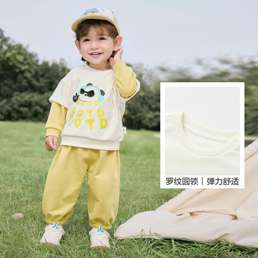 巴拉巴拉童装宝宝长袖套装婴儿衣服男童女童两件套2025春装新款萌 商品图3