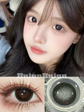 【大直径】PFGIRLCON-水光大黑-14.5mm【半年抛 0-800度 含有525/575】