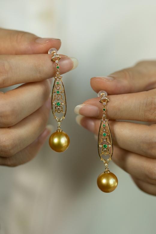 12mm-13mm金珠耳坠 商品图2