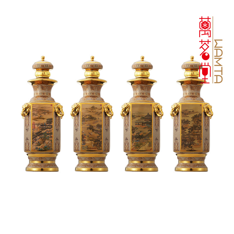 清·十二月令图酒53度酱香型高端白酒收藏送礼