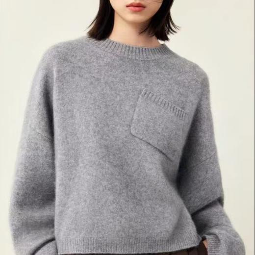 慵懒休闲大廓形毛衣，羊毛＋羊绒，柔软细腻，质感满满【G】 商品图1