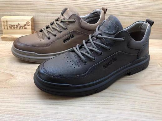 豪行秋冬新品时尚休闲真皮舒适简约男单鞋12351901 商品图1