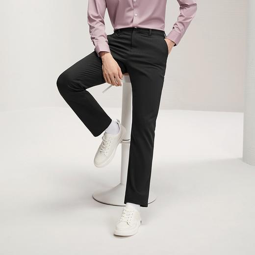 【含莱赛尔】柒牌男装休闲裤2024秋冬新款商务修身男士直筒长裤子127H70740 商品图1