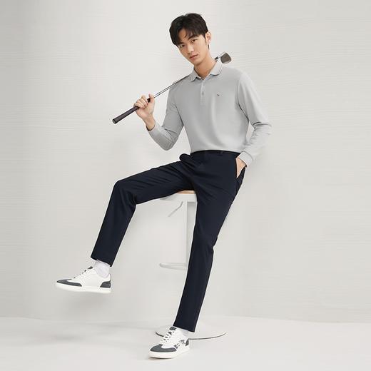 【含莱赛尔】柒牌男装休闲裤2024秋冬新款商务修身男士直筒长裤子127H70740 商品图3