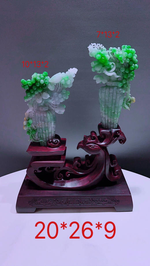 620691翡翠摆件【平安富贵】 商品图0