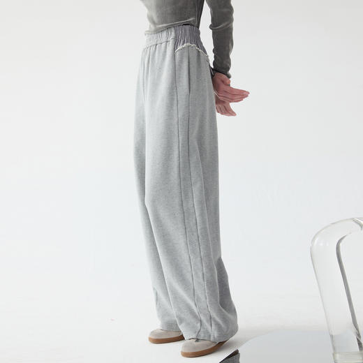 谜底阔腿裤女2025春新品运动休闲风百搭特色卫裤休闲裤251MK0011 商品图1