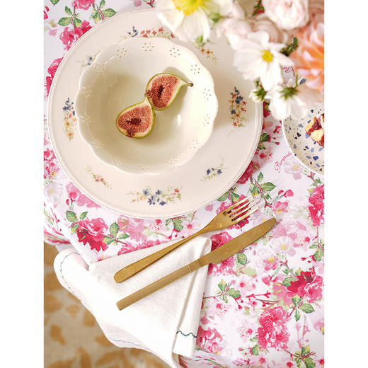 淡彩桃林系列复古方桌布餐桌台布餐厅轻奢高级感长方形复古氛围感定制 商品图5