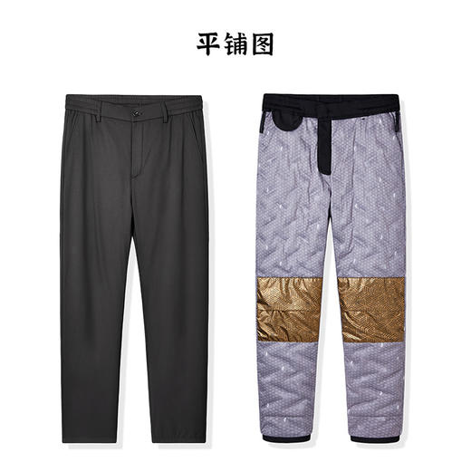 2024新款冬季新款男士羽绒裤白鸭绒加厚保暖西裤爸爸装通勤男裤石墨烯护膝 商品图4