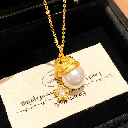 【圣诞系列】BAOFAND圣诞新年红系列 圣诞帽复古项链耳环套盒（配礼盒） 商品图10