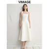 VIMAGE纬漫纪2025春季新款时尚通勤无袖收腰连衣裙V2307901 商品缩略图5
