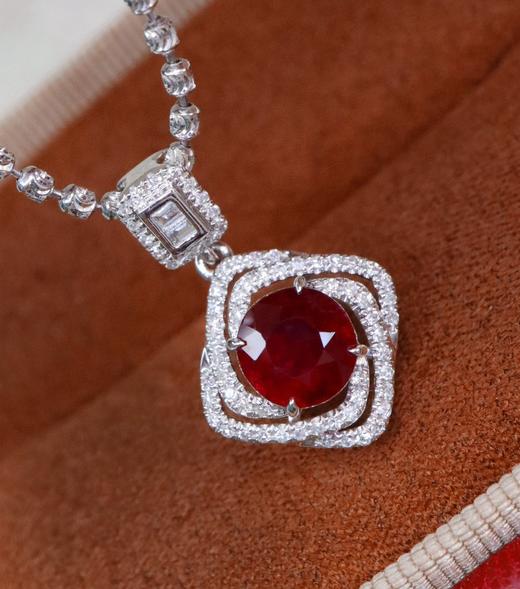 1.19ct刻面红宝石吊坠 商品图1