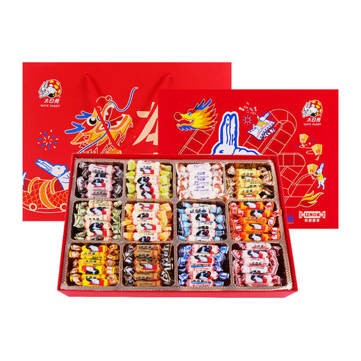 大白兔奶糖十二宫格混合什锦口味1kg 商品图3