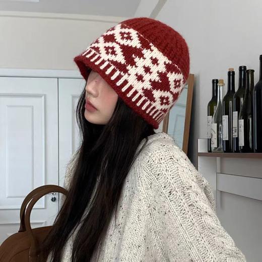 <曾小咸推荐> 复古提花针织冷帽 日常79/件 活动价49.99/件！！ 商品图3