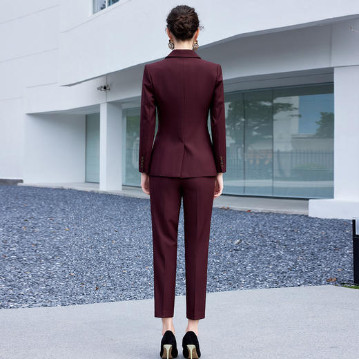 IWY/职场三件套女安可拉红色西装套装裤新款商务总裁范西服正装CPM1486 商品图3