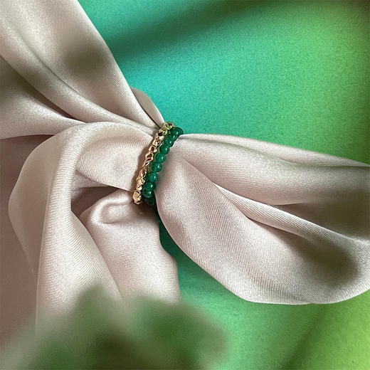 LHWINDSOR 原创设计碎金珠串组合戒指多款可选彩色戒指 商品图6