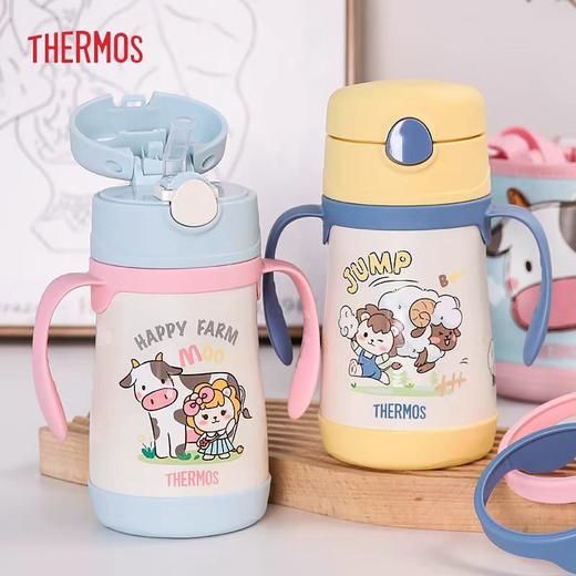 德国Thermos膳魔师 | 农场系列绵羊/奶牛保温杯（无杯套）宝宝水杯 可拆卸式把手 305ml 12月+ 商品图0
