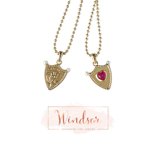 LHWINDSORLHWindsor Fine Jewelry盾牌双面项链 商品图0