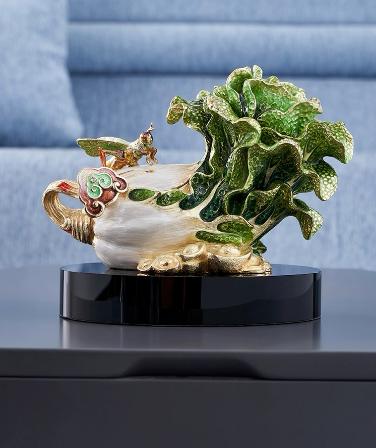 【彼达思】R-8225J 招财进宝白菜摆件A 商品图0